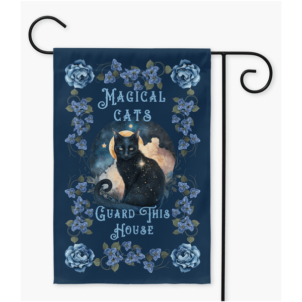 Magical Cats Garden Flags