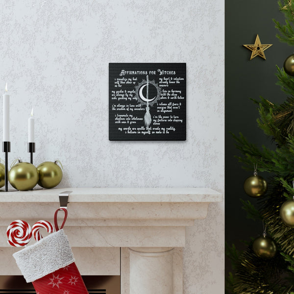 Witch Affirmations Canvas Gallery Wraps