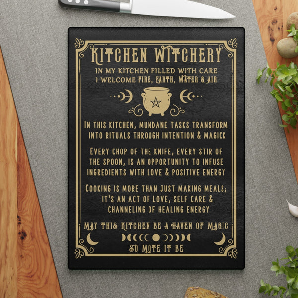 Kitchen Witch Cutting Board