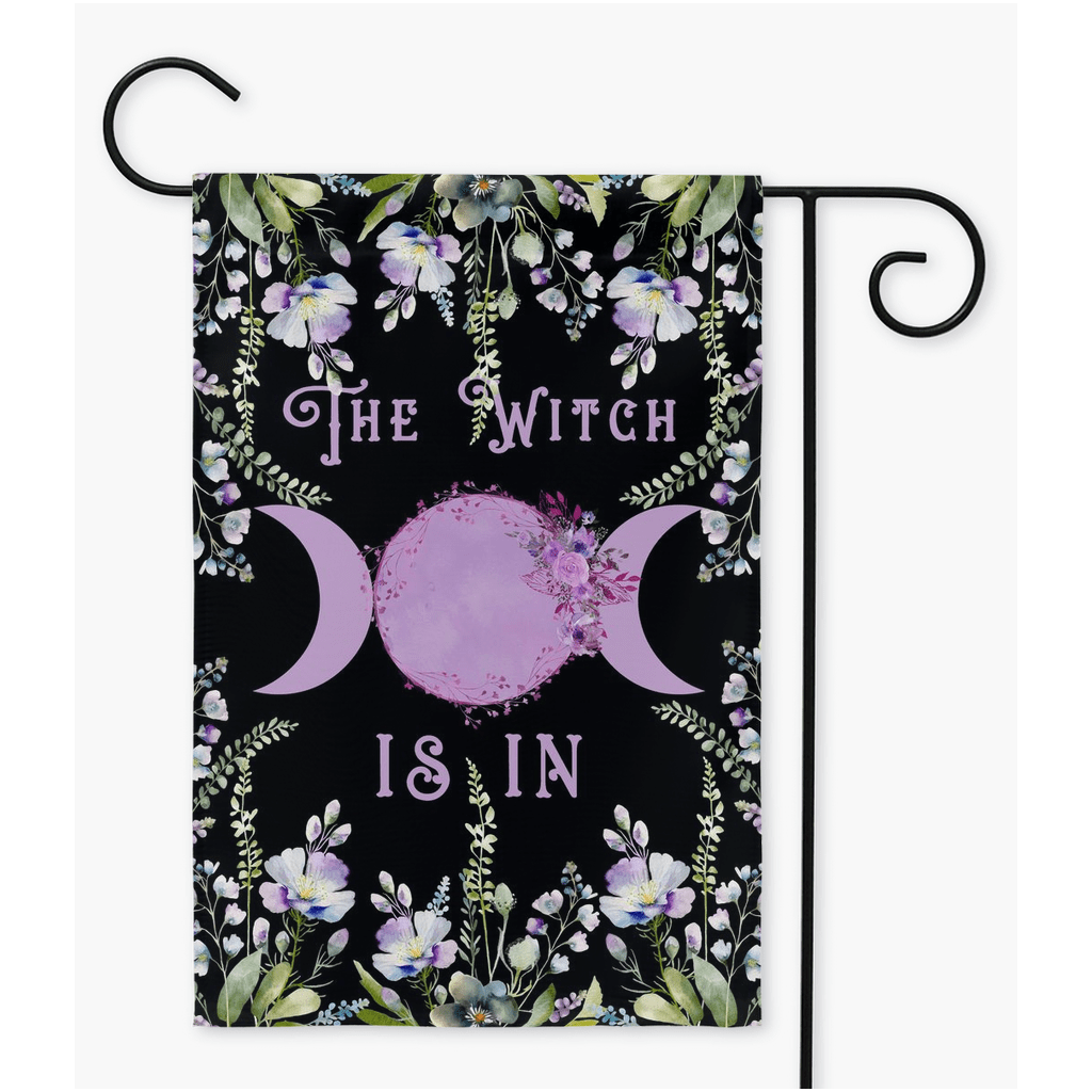 Witch Is In Garden Flag