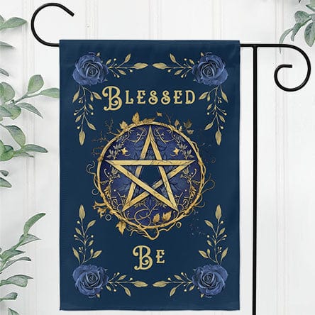 Blessed Be Fall Winter Garden Flag