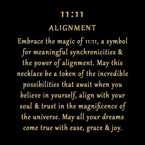 Alignment 11:11 Necklace