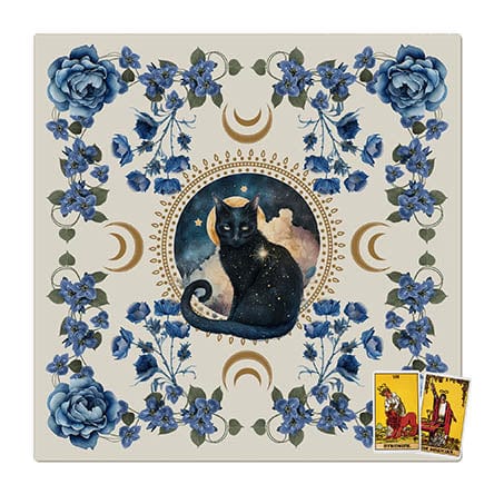 Altar Cloth Mystical Cat Light