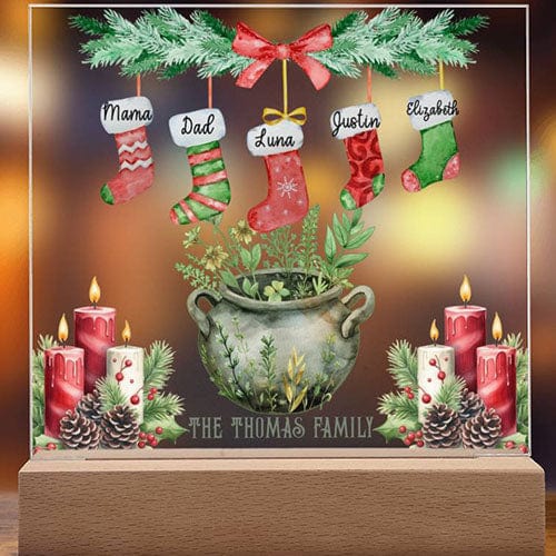 Personalized Yule Acrylic Light