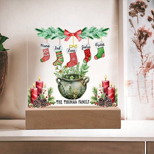 Personalized Yule Acrylic Light