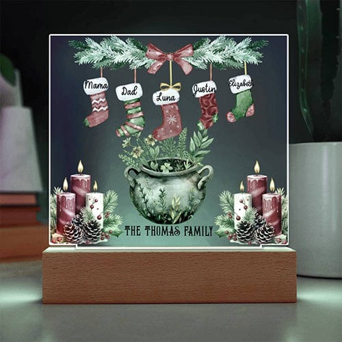 Personalized Yule Acrylic Light