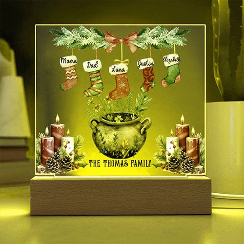 Personalized Yule Acrylic Light