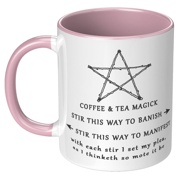 wiccan mug, pentacle mug