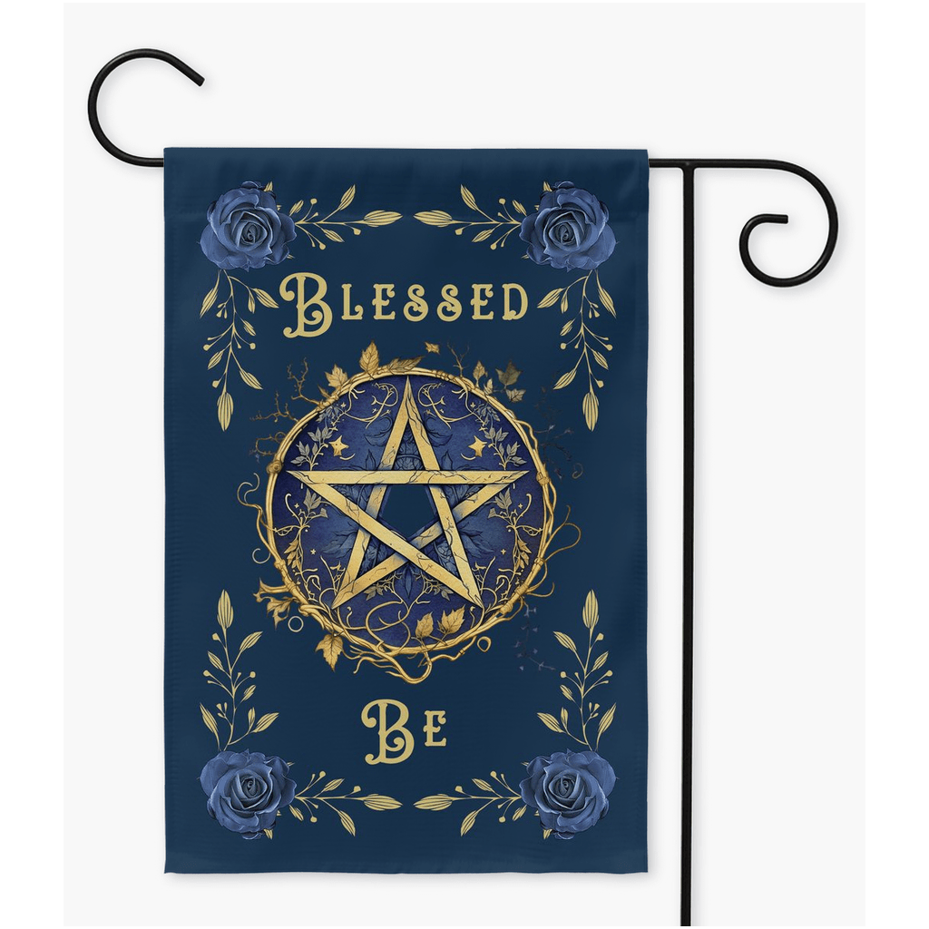 Blessed Be Fall Winter Garden Flag