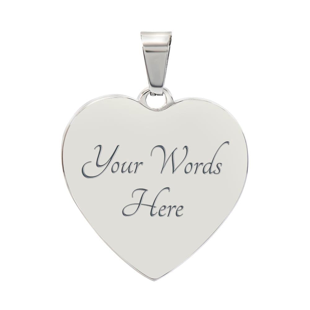 Personalized Heart Necklace - Witch's Cauldron