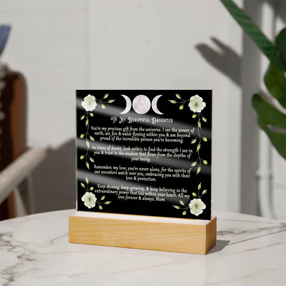 Triple Moon Acrylic Plaque Gift