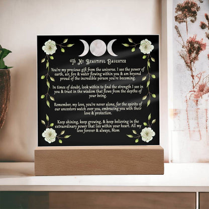 Triple Moon Acrylic Plaque Gift