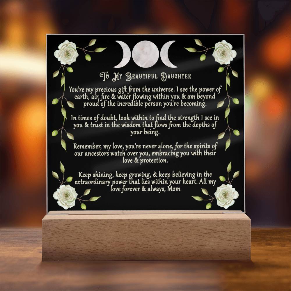 Triple Moon Acrylic Plaque Gift