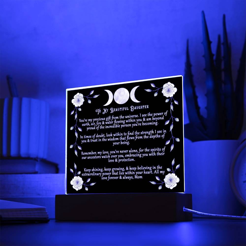 Triple Moon Acrylic Plaque Gift