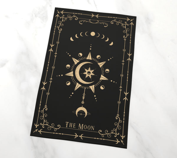 The Moon Altar Cloth (Vintage on Black 17x26)