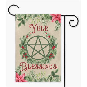 Yule Blessings Yard Flags